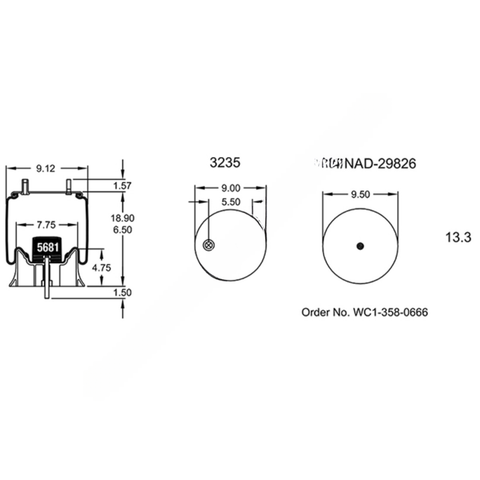 FI  W01 358 9293 AIR SPRING