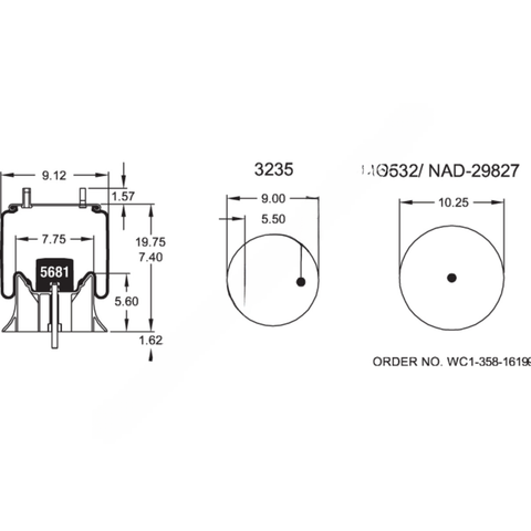 FI  W01 358 9295 AIR SPRING