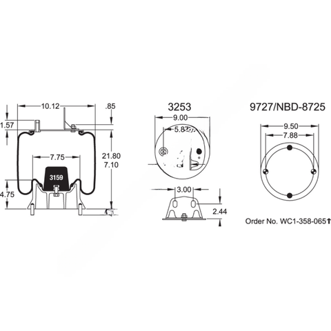 FI  W01 358 9491 AIR SPRING