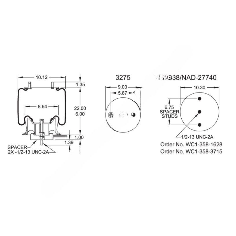 FI  W01 358 9654 AIR SPRING