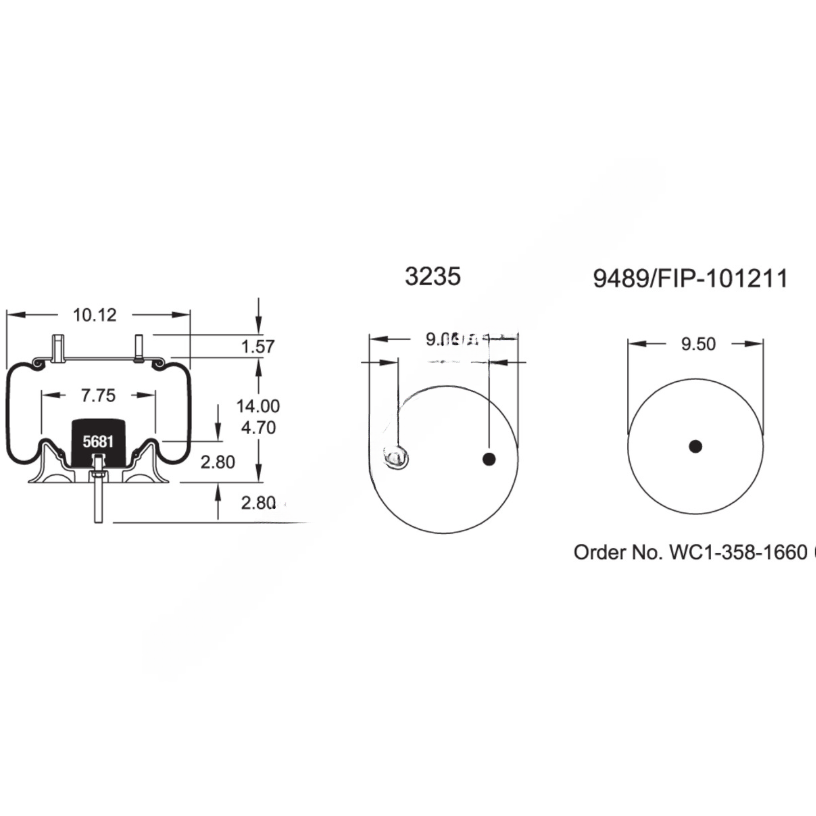 FI  W01 358 9807 TRAILER AIRSPRING