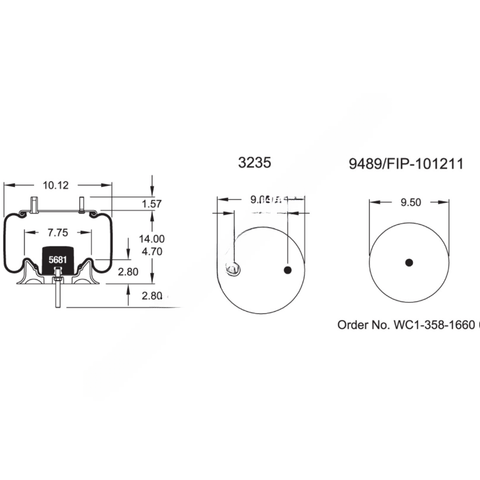 FI  W01 358 9807 TRAILER AIRSPRING