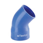 FLF FLX7902 ELBOW, 45 DEG, SIL/MTA BLU,FLAIRED ENDS