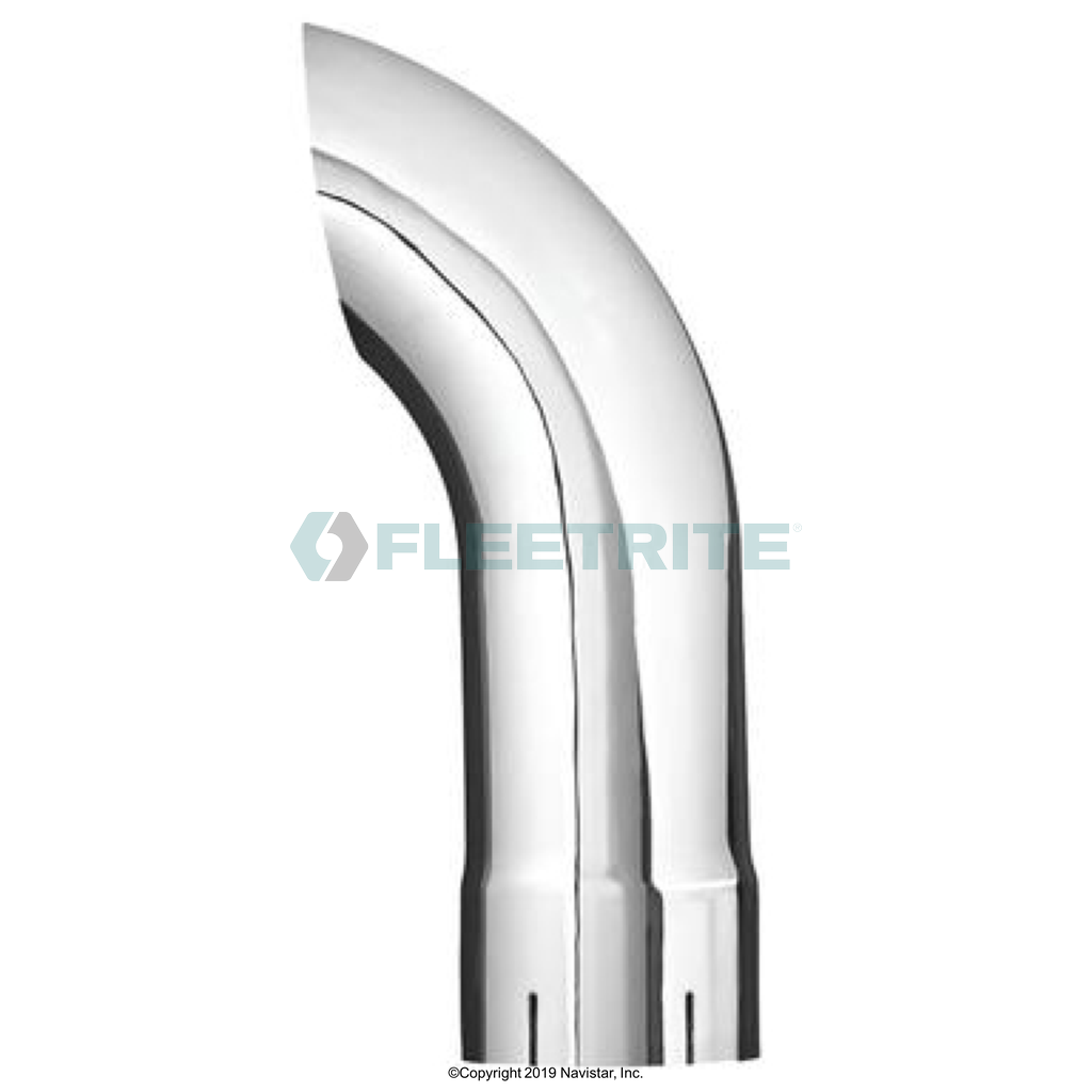 FLT89058C PIPE,5IN X 24IN CHROME CURVED