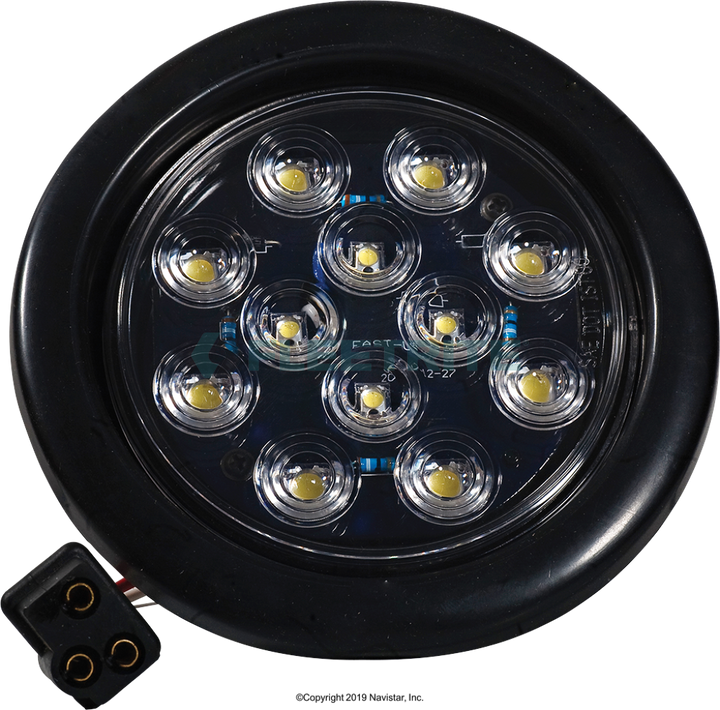 FLTBU40012W 4 WHITE ROUND BACK-UP, 12 LED