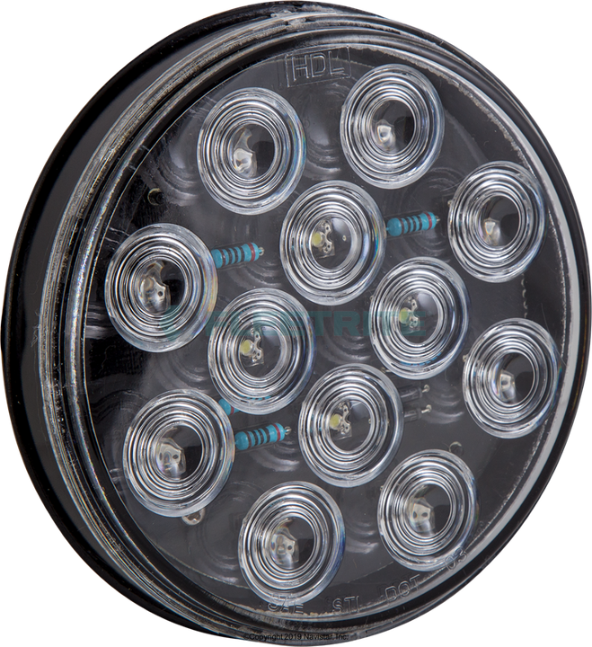 FLTBU40012W 4 WHITE ROUND BACK-UP, 12 LED