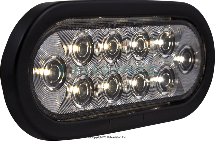 FLTBU60010W 6 WHITE OVAL BACK-UP, 10 LED