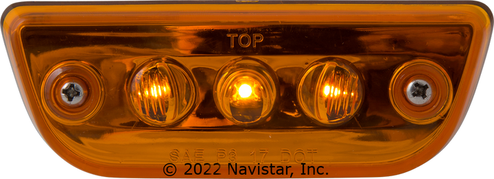 FLTCBP46003A 3 LED AMBER, PACCAR CAB MARKER