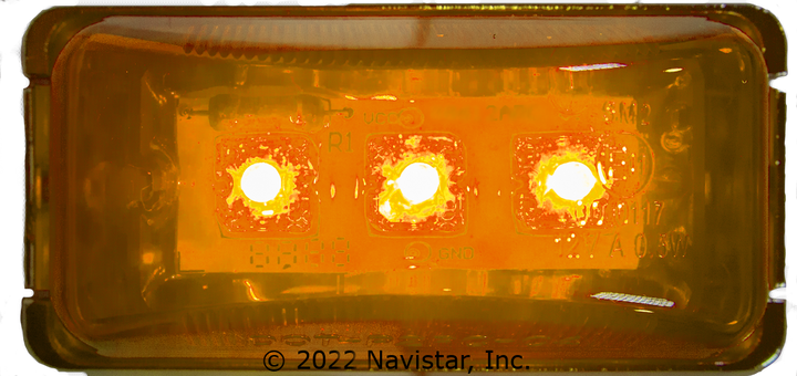 FLTCM25103A 3 LED, 2.5 AMBER, RECTANGULAR