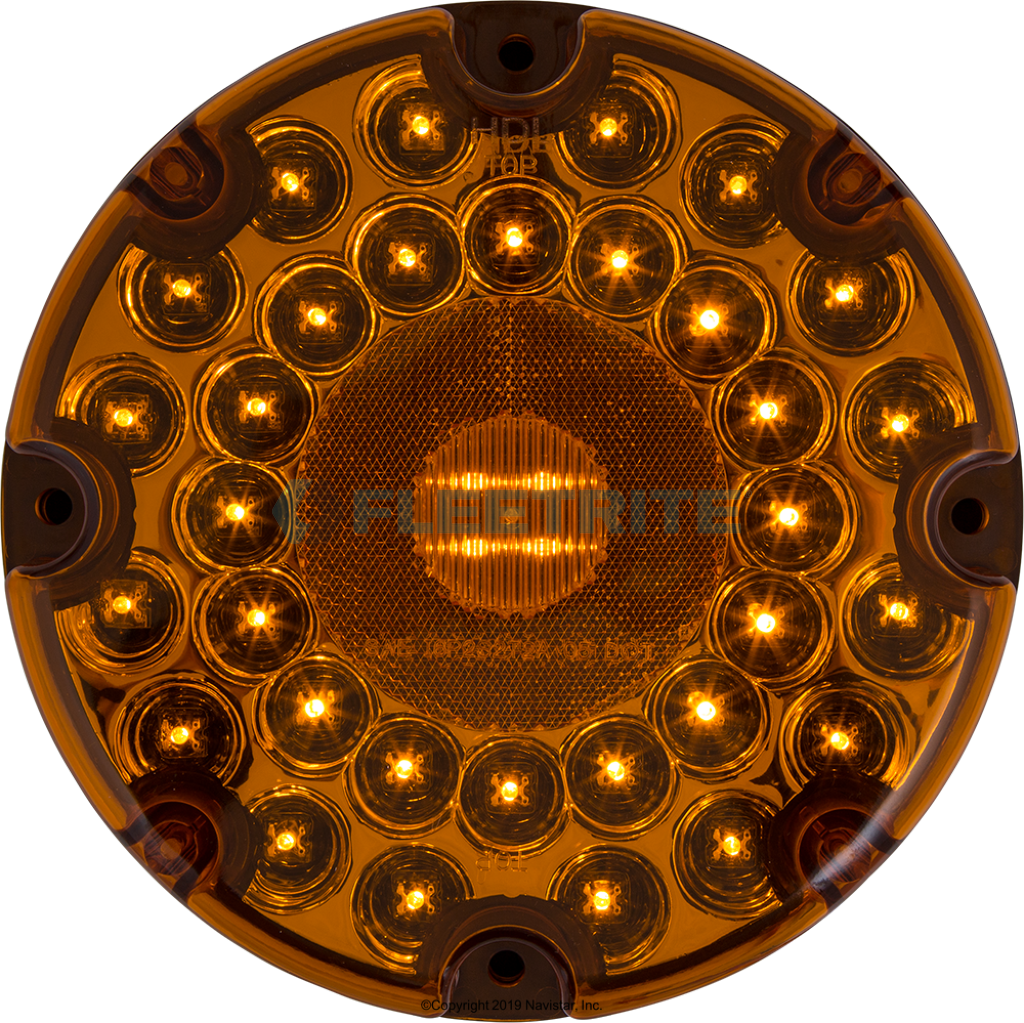 FLTPT70036A 7 AMBER BUS LIGHT S/T/T, 36 L