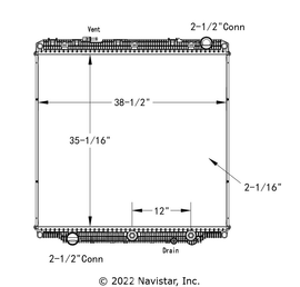 FLTRFCAS1721A FLEETRITE RADIATOR, FREIGHTLIN