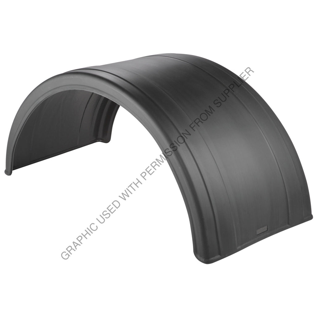 FLT 5005 76 1 FENDER ROUND POLY, BLACK 2 RIBS