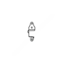 FTG 025 11112 END HINGE AND ROLLER COVER FOR 2  ROLLER