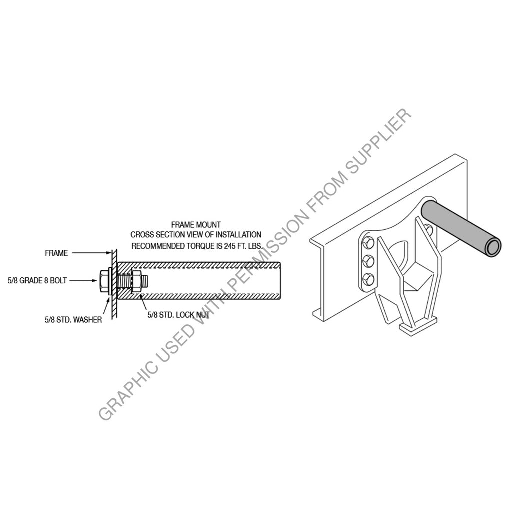 FTG 032 00199 1 ONE POST MNT SOCKET