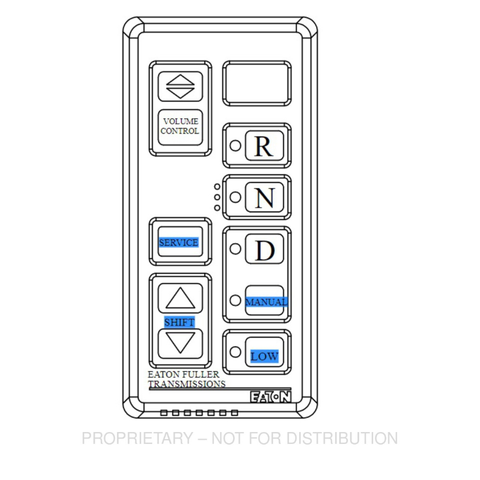 FUL 4308858 SHIFT SELECTOR, PUSHBUTTON