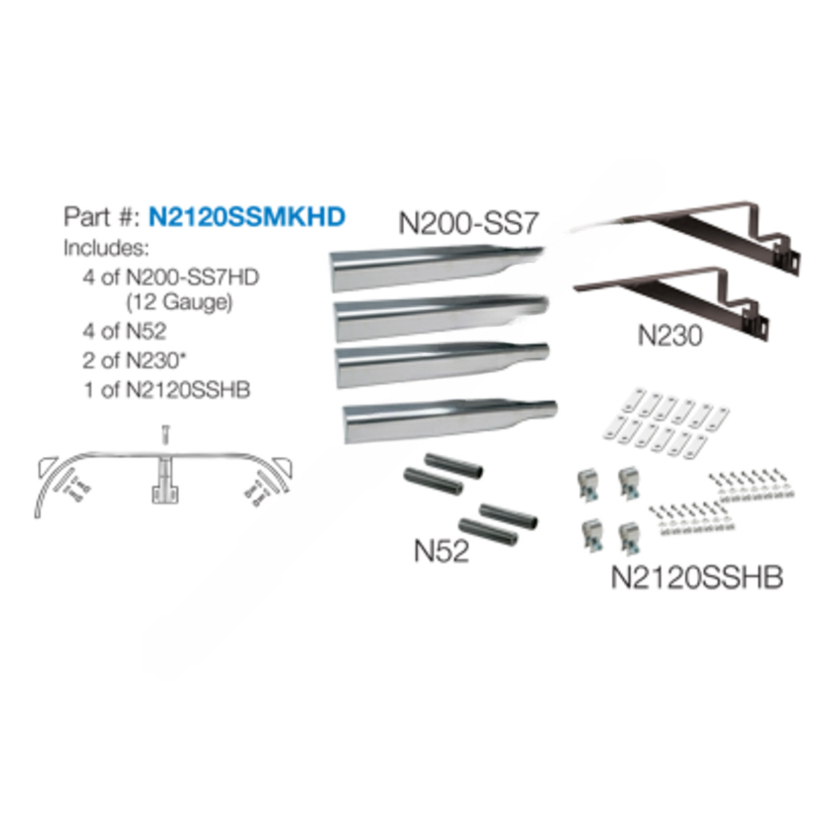 GRN N2120SSMKHD STNLSS HVY DTY MOUNT KIT, FUL TNDM FEND