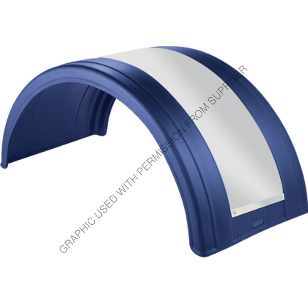 GRN NF180PX7SS POLY ROUND FENDER BLUE W/ SS