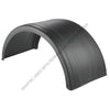 GRN NF180PX FENDER, POLY ROUND BLACK (1-Pair)