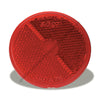 GRO 40072 5 RED PLASTIC RND REFL