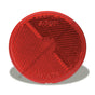 GRO 40072 5 RED PLASTIC RND REFL