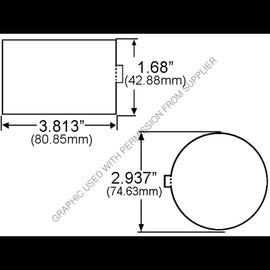 GRO 41142 REFLECTOR 3 RND RED