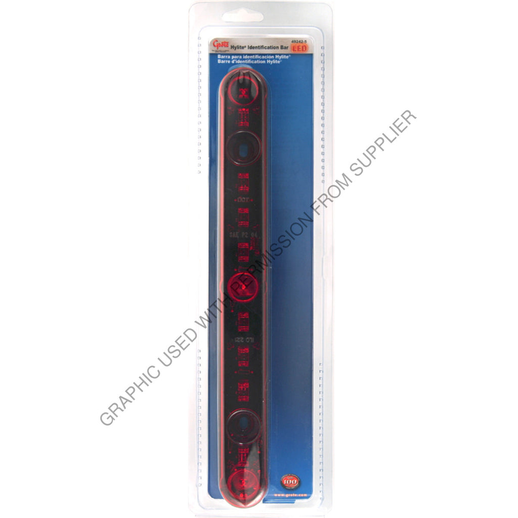 GRO 492425 RED LED 15IN BAR LAMP