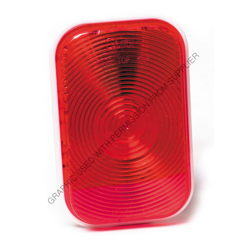 GRO 52202 RED RECT. STT LAMP