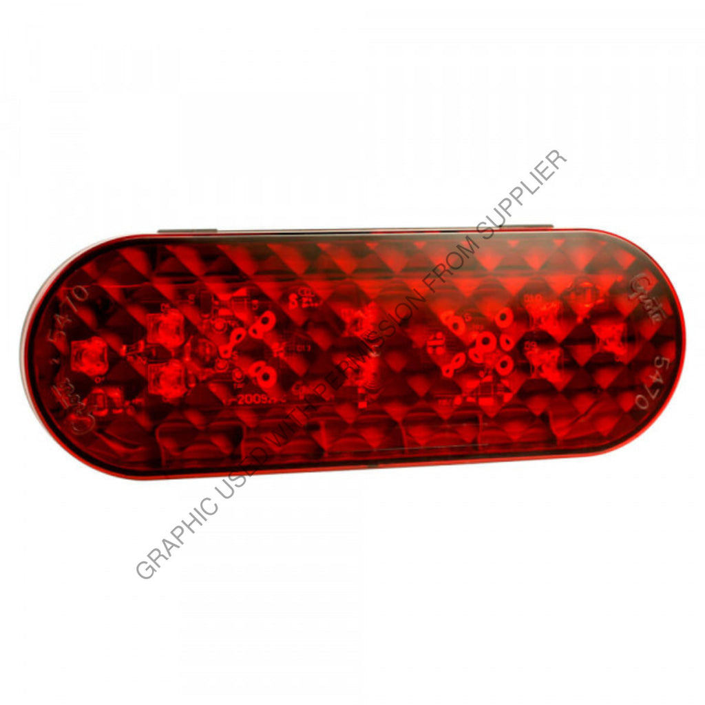 GRO 54752 LAMP-LED STOP/TAIL/TURN, RED, MALE PIN