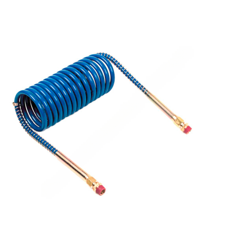 GRO 81 0012 B 12' COILED AIR SINGLE WITH 6 LEADS, BLUE