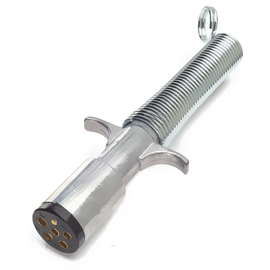 GRO 82 1010 TRAILER PLUG, 6 POLE, W/GUARD, DIE CAST