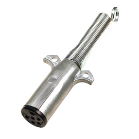 GRO 82 1019 TRAILER PLUG, 7 POLE, W/GUARD, DIE CAST