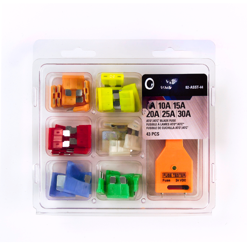 GRO 82 ASST44 FUSE, STD BLADE ASSORT, 43PK