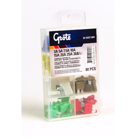 GRO 82 ASST80R FUSE, STD BLADE ASSORT, 80PK