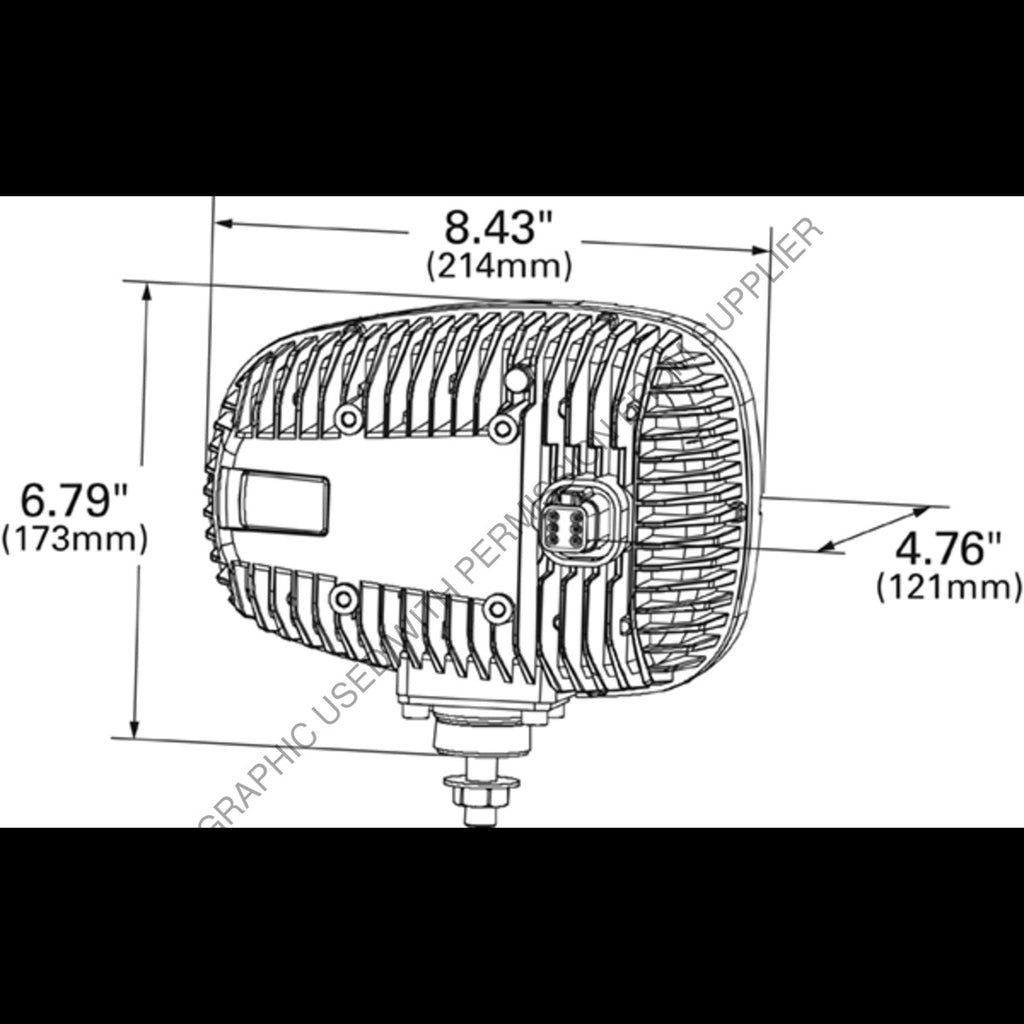 GRO 84631 5 LED HEATED SNOW PLOW LIGHT- LEFT/DRIVE S