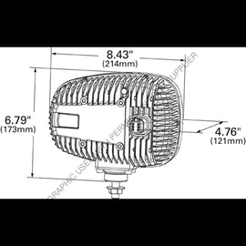GRO 84631 5 LED HEATED SNOW PLOW LIGHT- LEFT/DRIVE S