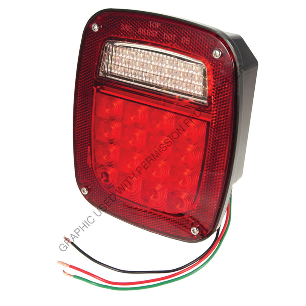 GRO G5082 RED HI-COUNT LED S/T/T LAMP W/O WINDOW