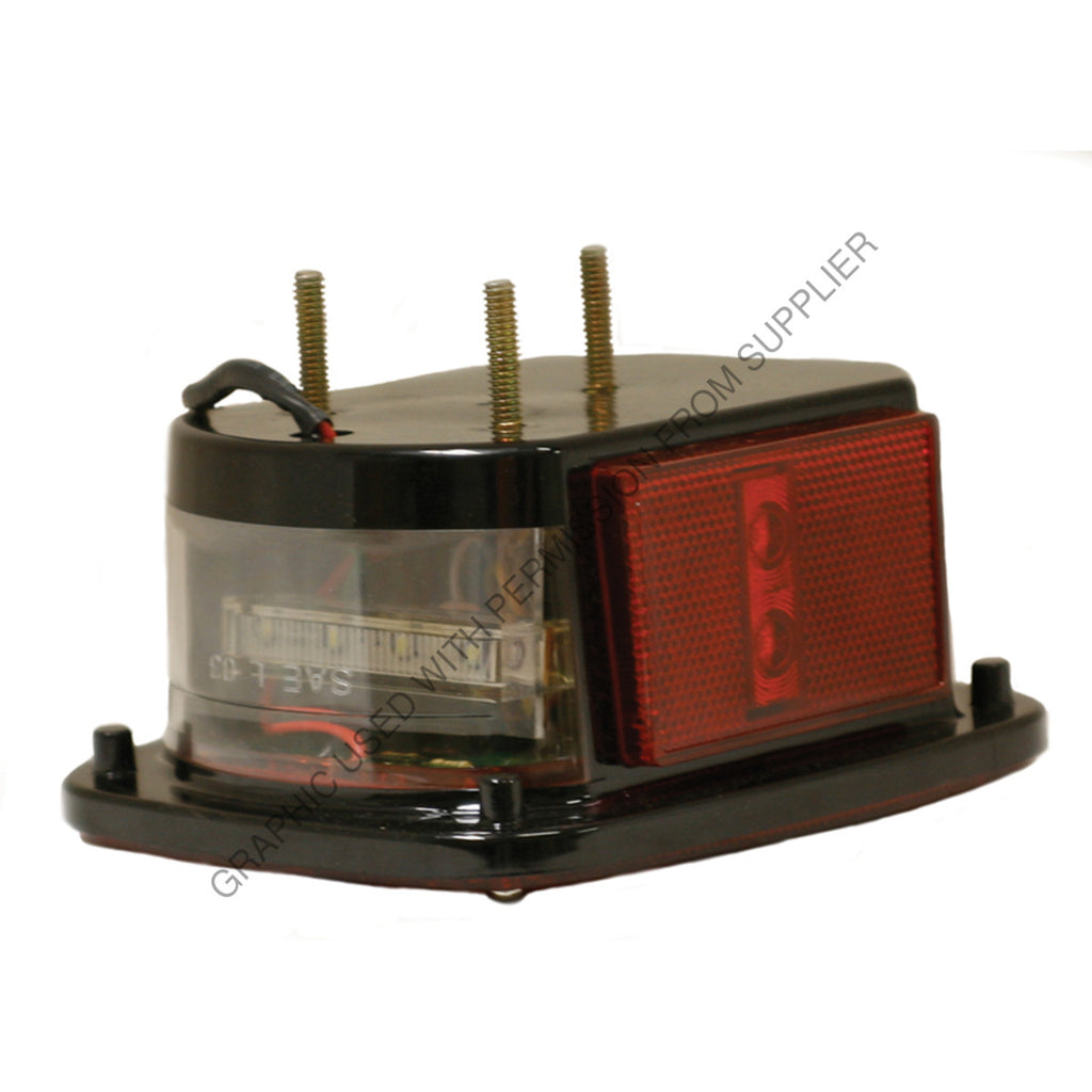 GRO G5212 RED, HI-CNT LED, S/T/T LAMP W LIC FCTN