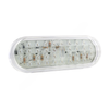 GRO G6012 S/T/T, RED, HI CNT LED, OVAL, W/CLR LENS