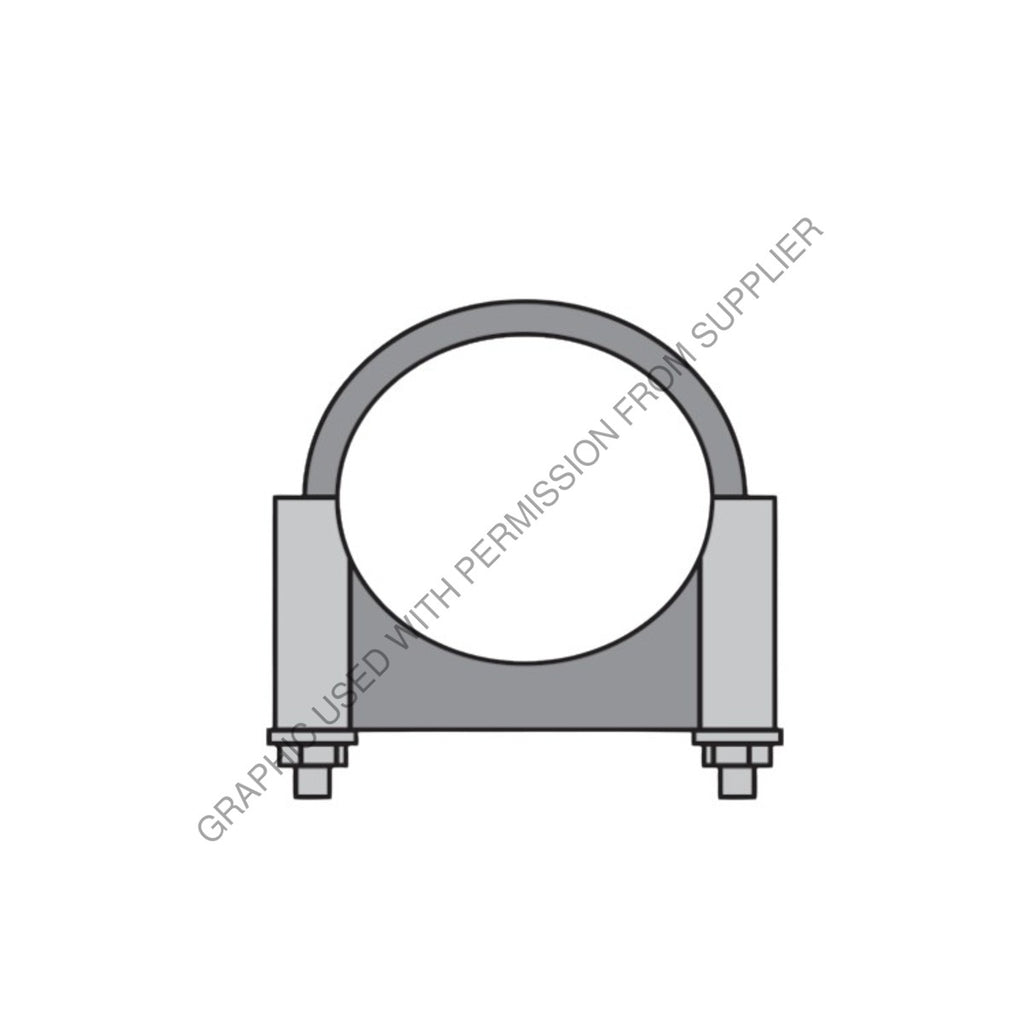 HDC 18 500CP ROUND U - CLAMP CHRM