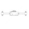 HDR 77153 003 BEAM/SADDLE ASSY-HMX460,52",W/O SHK