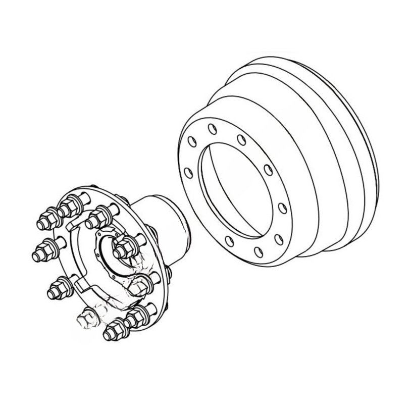 HDR R 009762 REPLACEMENT HUB/DRUM