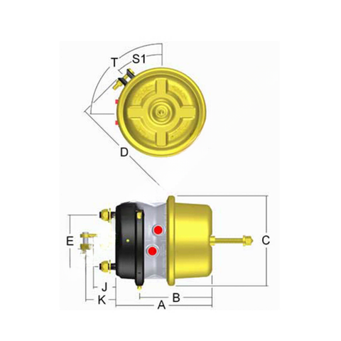 HDX LCP3030HD LIFESEAL COMBINATION SPRING BRAKES