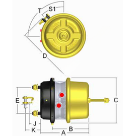HDX LCP3030LHD LIFESEAL COMBINATION SPRING BRAKES
