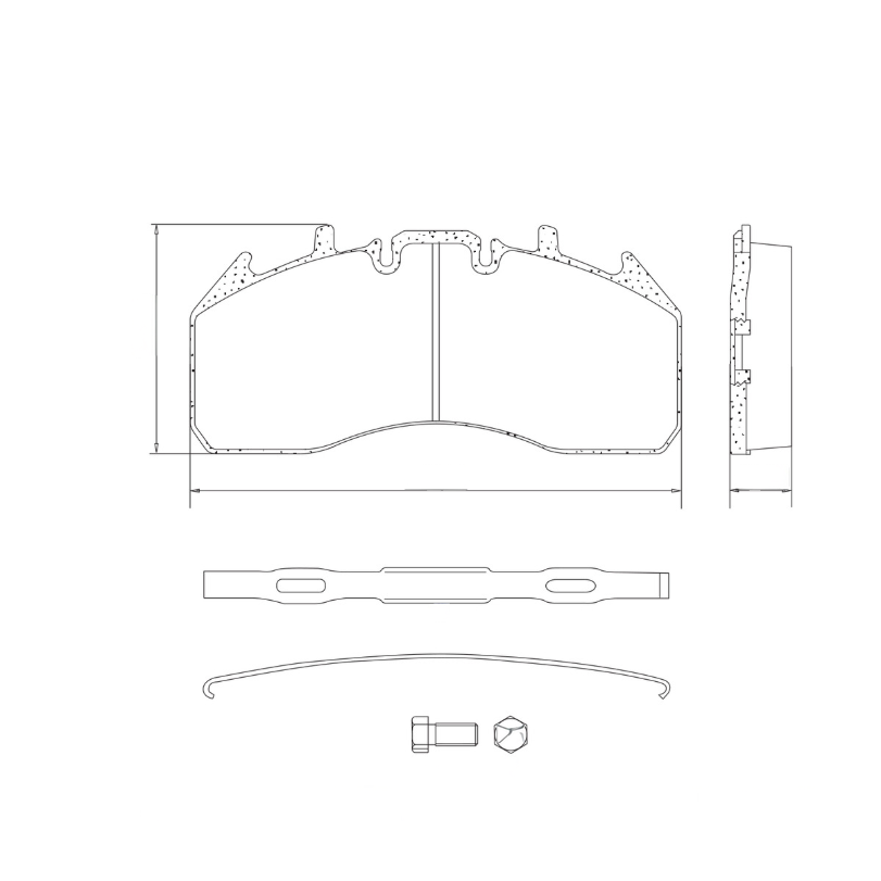 HDX MPBD1311HD AIR DISC BRAKE PAD HIGH FREQ. EXTREME