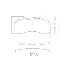 HDX MPBD1311HD AIR DISC BRAKE PAD HIGH FREQ. EXTREME