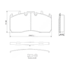 HDX MPBD1370CV MIDLAND DISC BRAKE PAD REPAIR KIT