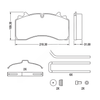 HDX MPBDH1777HD DISC BRAKE PADS