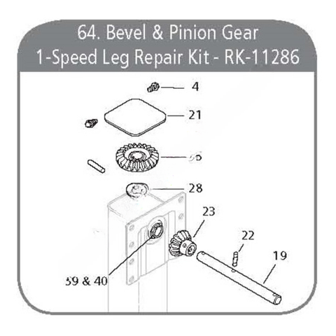 HLD RK11286 REPAIR KIT, BEVEL/PINION GEAR, MARK V