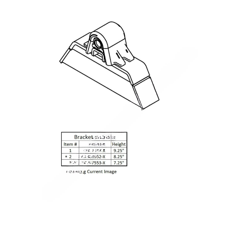 HLD XA 7552 X BRACKET S/A