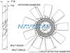 HOR991813253 FAN ENG COOLING 32 DIA 2.56